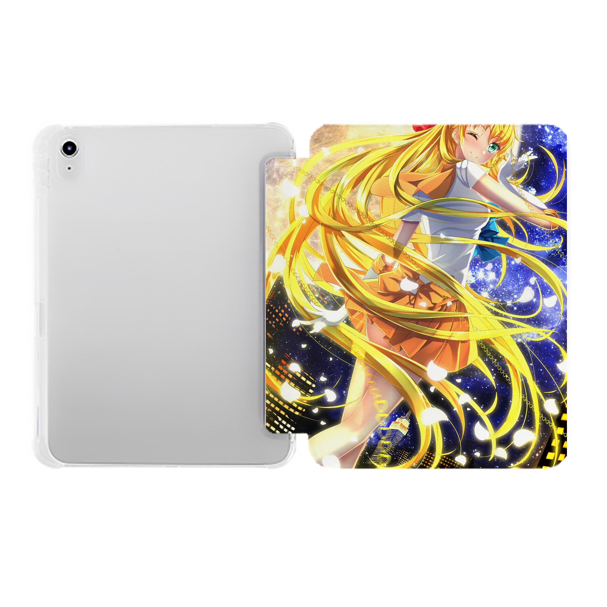 （画像用） 美少女戦士セーラームーン Sailor Moon IPad ケース ペン収納付き 三つ折りスタンド PUレザー×シリコン 対応機種9.5/10.5/10.9インチ